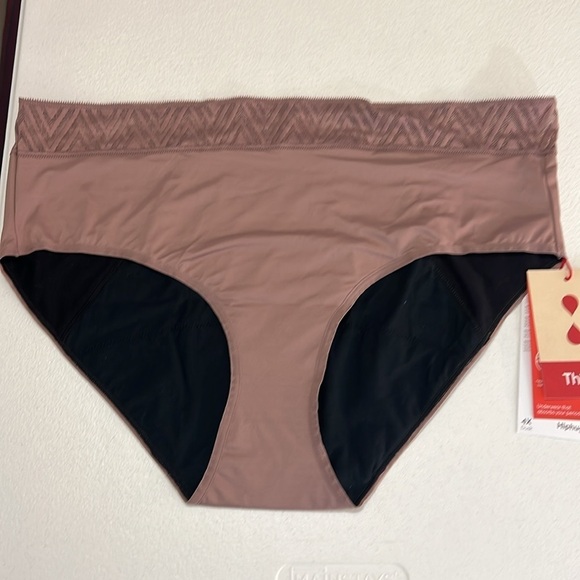 Thinx Hiphugger Sz 4X Period Underwear Bundle of 2 Dark Taupe NWT - Picture 2 of 9